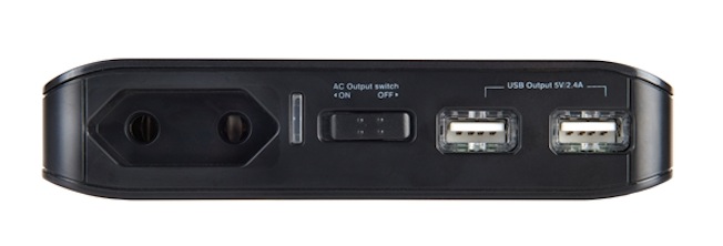 Schnelle Hilfe: Über zwei integrierte USB Anschlüsse können Sie zwei USB-Geräte gleichzeitig geladen werden.