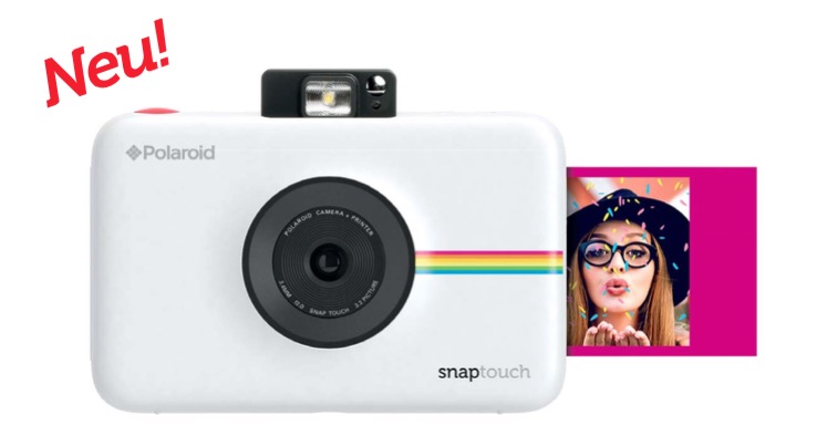 Mit der Polaroid Snap Touch wird das Fotografieren, Ausdrucken und Weitergeben von Fotos zum Spaß-Erlebnis. Über einen eingebauten Drucker werden Lieblingsmotive auf das selbstklebende Vollfarben-Fotopapier gedruckt und können an Ort und Stelle mit Freunden geteilt werden. 