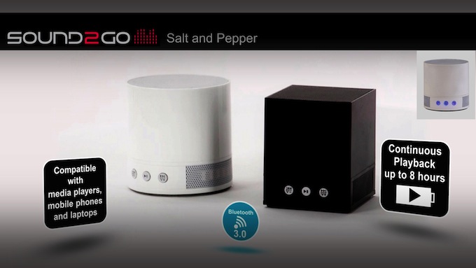 Salt & Pepper: Die kompakten aber sehr schicken Bluetooth-Lautsprecher von Sound2 Go bieten für jeden Geschmack die passende Antwort.
