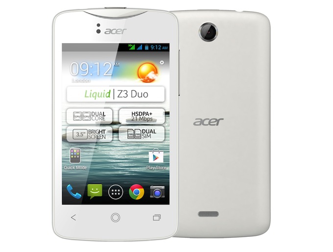 Acer Liquid Z3, der Einstieg in die Smartphone-Welt mit vordefinierten Quick Mode-Profilen.