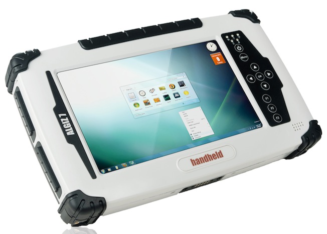 Der ultra-robuste Tablet-PC Algiz 7 ist klein, leicht, schnell, bietet vielfache Anschlussmöglichkeiten und lässt sich beinahe überall betreiben.