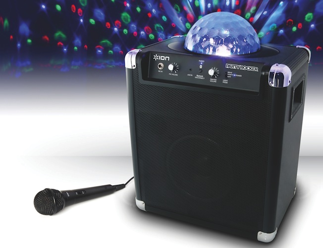 ION liefert Party Rocker aus - das kabellose Lautsprechersystem mit integrierter Light Show.
