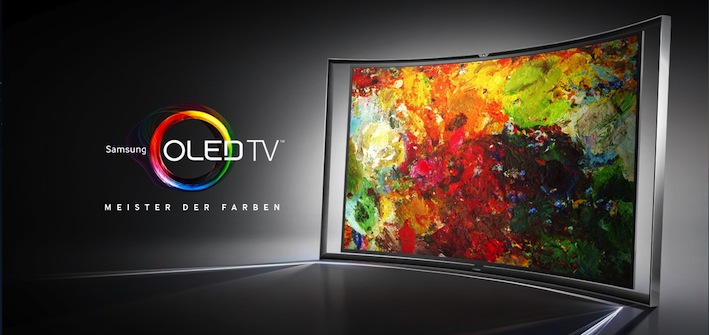 Samsung Curved-OLED: ein Fernseher, der die Schönheit seiner Umgebung steigert.