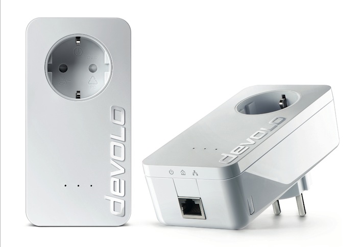 Als erstes dLAN 650 Produkt präsentiert devolo den dLAN 650+, einen kompakten Adapter mit Gigabit LAN-Port, integrierter Steckdose und Netzfilter.