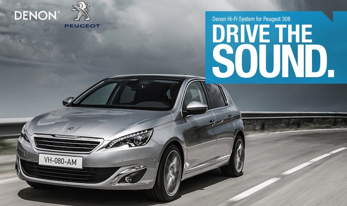 Drive The Sound: Denon entwickelt Premium-Soundsystem für den Peugeot 308.