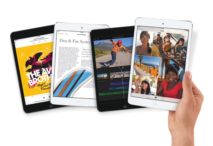 Das iPad mini verfügt über die von Apple entworfene leistungsstarke und energieeffiziente 64-Bit A7 Chip Desktop-Architektur, ultraschnelle mobile Datenübertragung mit schnellerem eingebauten Wi-Fi, erweiterte LTE Mobilfunk-Anbindung, iOS 7 mit Hunderten toller neuer Features.