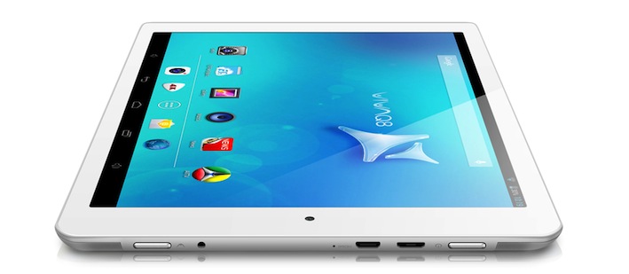 Das 7,9-Zoll-Tablet von Allview ist perfekt verarbeitet. Sämtliche benötigten Anschlussbuchsen (HDMI, USB etc.) befinden sich leicht zugänglich in der Stirnseite des Tablets.