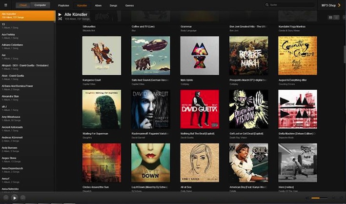Kunden können aus über 28 Millionen Songs im MP3-Shop auswählen und personalisierte Empfehlungen entdecken.