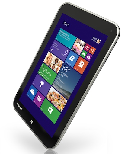 Deas 8 Zoll-Tablet überzeugt durch das robuste, ergonomische Design, das Toshiba auf den mobilen Einsatz ausgerichtet hat.