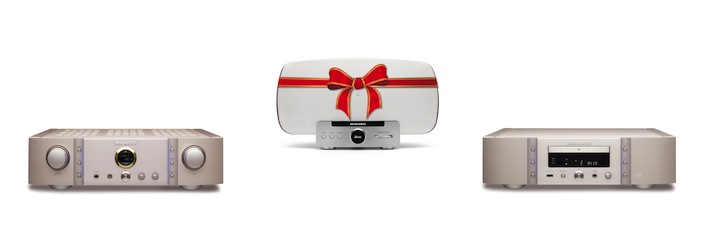 Entscheiden sich die Kunden für zwei Produkte aus der Marantz Premium-Serie, erhalten sie die Consolette, das preisgekrönte Wireless-Musiksystem, als Gratis-Geschenk dazu.