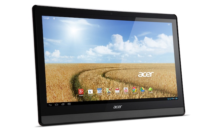 Acer DA223HQL bietet Android-Betriebssystem und einen 10-Punkt Touchscreen von Kante zu Kante.
