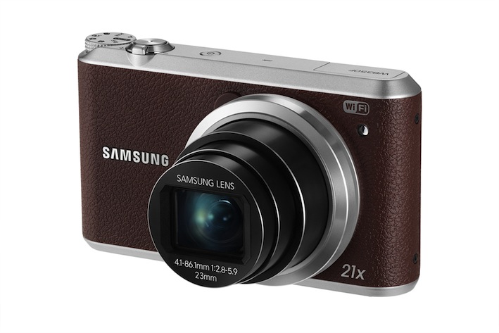 Die neuen Samsung WB35F, WB50F und WB350F (hier im Bild) bieten neben herausragender Bildqualität intelligente Funktionen wie NFC und Wi-Fi.