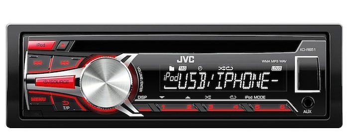 Digital Processing Tuner, Front-USB/AUX, intelligente Musik-Steuerung, iPod/iPhone-kompatibel und Bluetooth-Vorbereitung - der neue JVC KD-651.