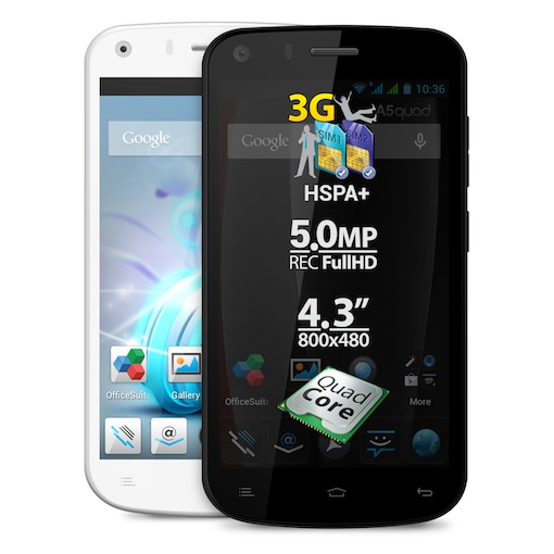 A5 Quad: das günstigste Smartphone mit Quad Core Prozessor der Marke Allview kommt auf den deutschen Markt.
