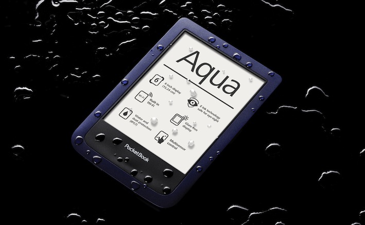 PocketBook AQUA ist der beste Begleiter auf Reisen, bei Ausflügen oder daheim in der Badewanne, denn weder Wasser, Staub noch Sand können diesem E-Book-Reader etwas anhaben.