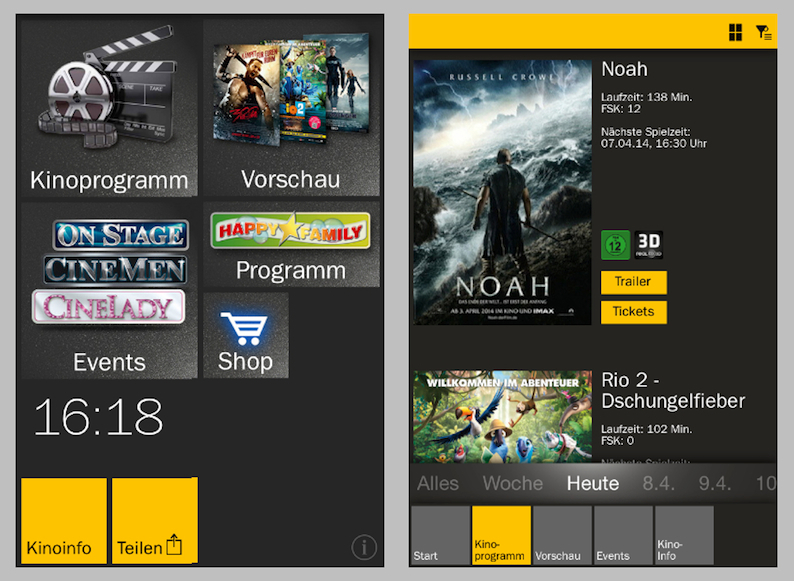 CineStar bietet mit neuer App mobilen Ticketkauf  und Infos rund ums Kino.