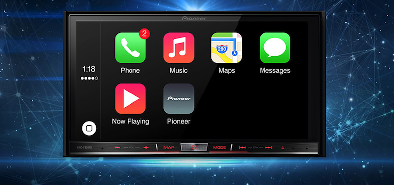 Die Pioneer Mediacenter gehören zu den ersten Geräten weltweit, die CarPlay unterstützen.