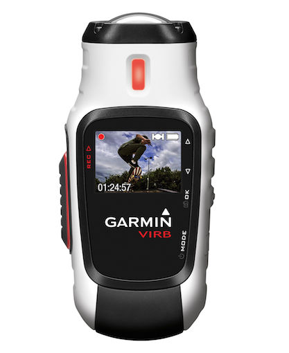 Garmin Virb ist eine Full-HD-Kamera mit Bildstabilisator, 16 Megapixel CMOS-Sensor und eingebautem Mikrofon.