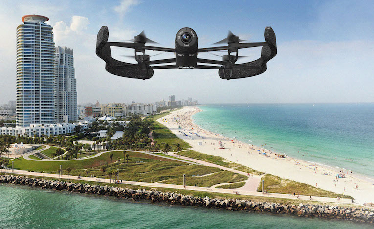 Parrot Bebop Drone, die ultra-leichte Drohne mit Full HD-Kamera und digitaler 3-Achsen Stabilisierung