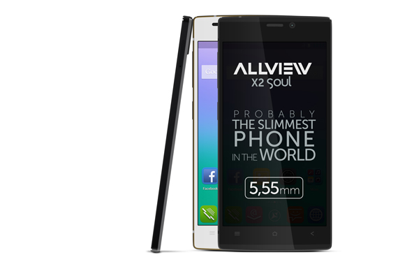 Das nur 5,5 mm dünne Smartphone Allview X2 Soul ist ab dem 10. Juni auch in Deutschland erhältlich.