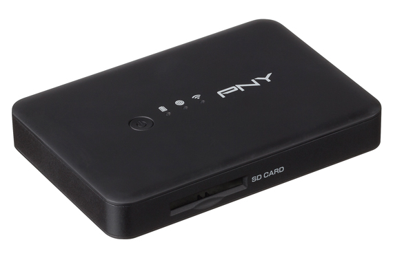 Mit dem PNY Wireless Media Reader lassen sich Dateien einfach und überall lesen und übertragen.