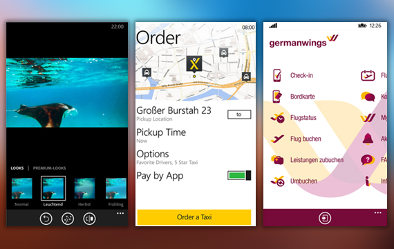 Bei den Updates dabei: Photoshop Express sowie die Apps von myTaxi und Germanwings.