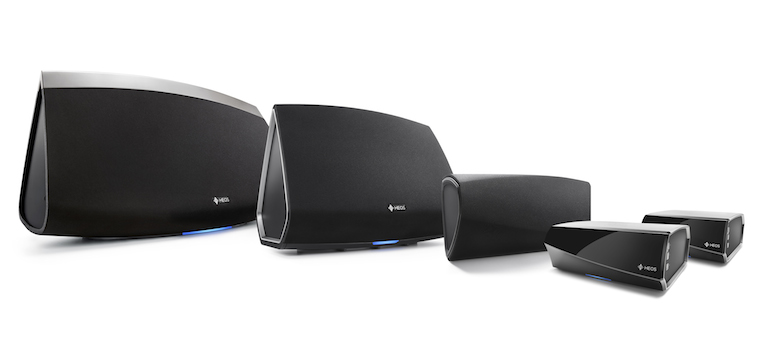 HEOS by Denon: v.l. HEOS 7, HEOS 5, HEOS 3, HEOS Amp, HEOS Link.