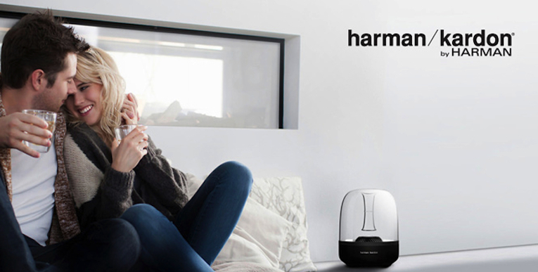 So einfach (und hübsch) kann HiFi sein: Das Harman/Kardon Aura Wireless-Audio-System.