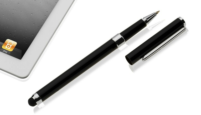 Der zum Lieferumfang gehörige Eingabestift lässt sich auch als Kugelschreiber nutzen. 