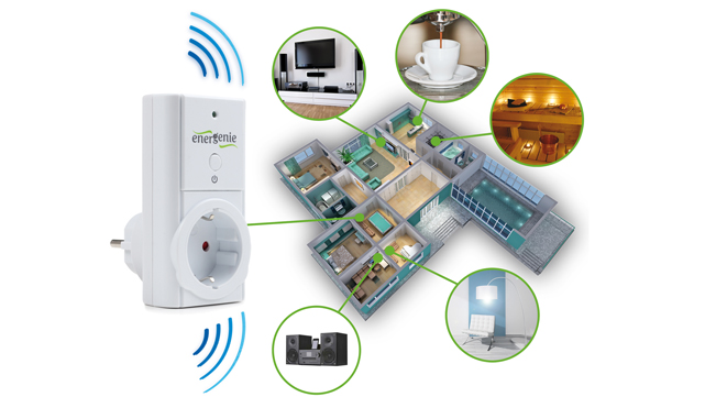 Die EnerGenie EG-PM1W-001 erleichtert das Abschalten von Geräten im Standby und verstärkt das WLAN-Signal.