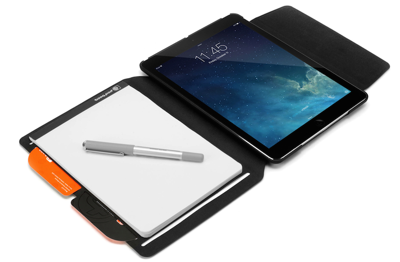 Das Booqpad für iPad Air kombiniert ein Folio und eine Premium-Schutzhülle in ein magnetisch kombinierbares Ganzes.