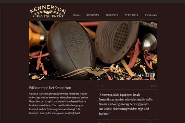 Mit einer neuen Website stellt der Vertrieb Stahl/Ross die Produkte der Marke Kennerton Audio Equipment vor.