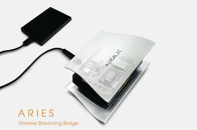 Ab der Firmwareversion 1.10 unterstützt die Streaming Bridge Aries von Auralic die Wiedergabe von einem USB-Speichermedium.