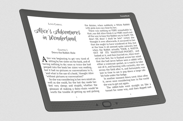 Der PocketBook CAD-Reader Flex ist ein Hi-End-Gerät für den professionellen Einsatz mit einem einzigartigen, flexiblen Gehäuse.