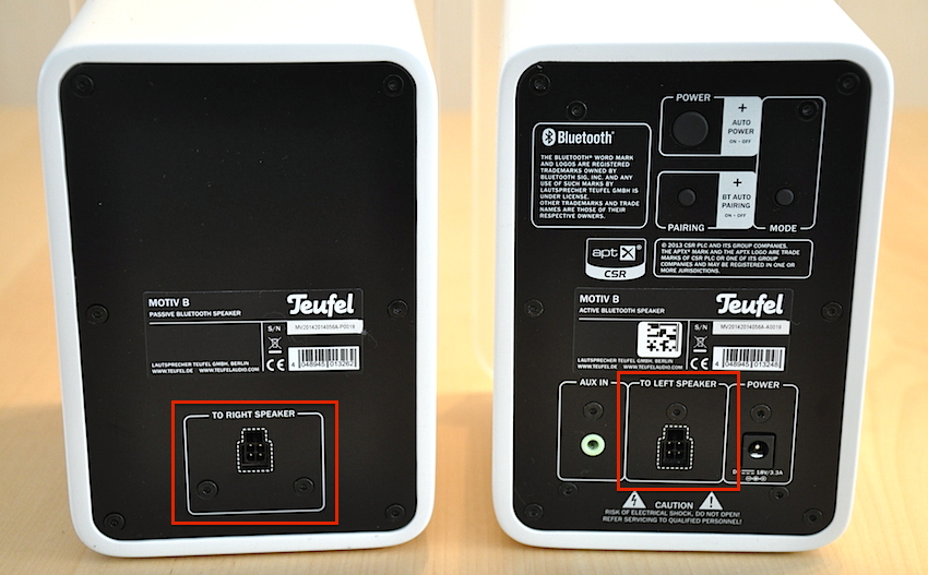 ier wird die Bedienung leicht gemacht. Die Aktiv-Box (rechts) verfügt über alle Anschlüsse und Bedienelemente und muss lediglich mittels Systemkabel mit der Passiv-Box verbunden werden (siehe Kästen), um den beeindruckenden Stereo-Sound loszulassen!