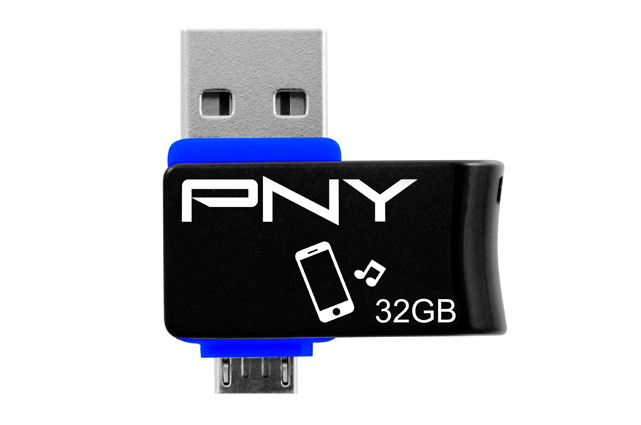 Der Duo-Link On-The-Go (OTG) Flash Drive ermöglicht einfachen Transfer und Streaming zwischen Android-betriebenen Mobilgeräten und dem PC oder Mac.