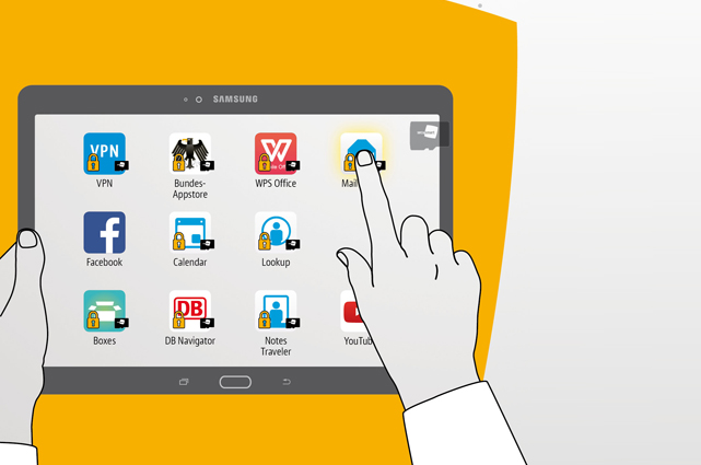 Das SecuTABLET ist ein neues sicheres Gerät auf Basis des Samsung Tab S 10.5, das die SecuSUITE for BlackBerry 10 um den Tablet Formfaktor ergänzt.