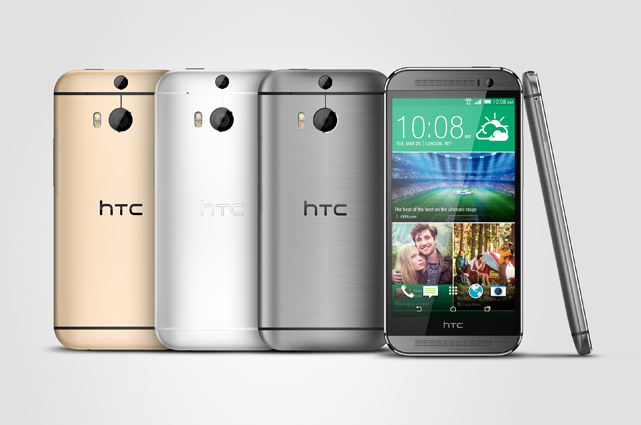 Das HTC One M8s wird in den Farben Glacial Silver, Gunmetal Gray und Amber Gold erhältlich sein.