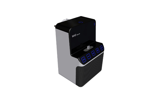 WHD präsentiert mit dem Jackport BT eine Smartphone-Dockingstation für die Steckdose.