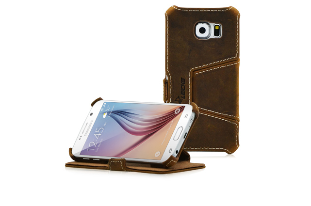 Zusammen mit den Manna-Echtlederhüllen für das Samsung Galaxy S6 und das S6 Edge vervollständigt Leicke sein Angebot für Samsungs aktuelle Smartphone-Flotte.
