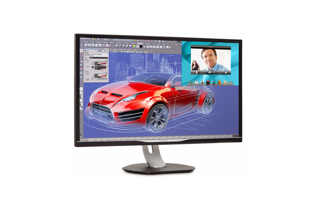 Mit seinem 32 Zoll großen AMVA-Panel bietet der Philips BDM3270QP neue Größenoption für Nutzer, die ein QHD-Panel für zusätzliche Desktop-Fläche suchen.