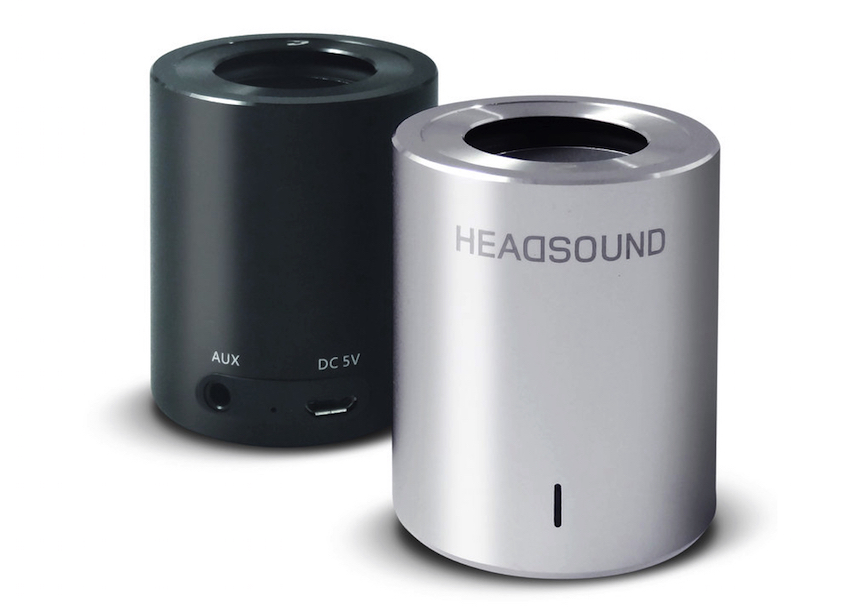 Der Headsound Tube ist wahlweise in schwarzer oder silberfarbener Ausführung erhältlich.