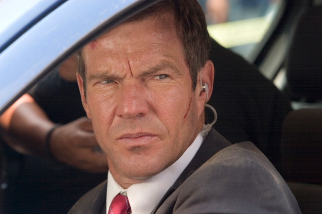 Secret Service Agent Thomas Barnes (Dennis Quaid) ist seit einem Attentat auf den US-Präsidenten psychisch angeschlagen. (© Sony Pictures)