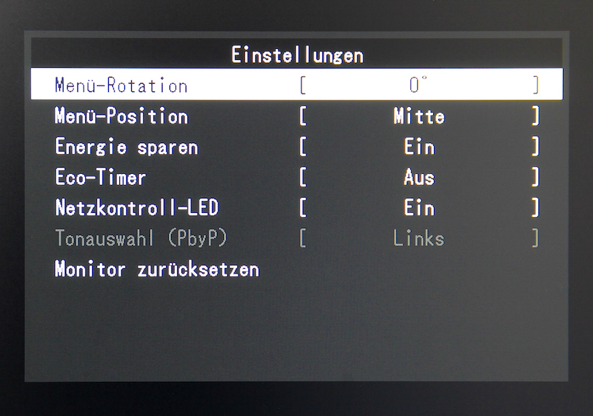 Der Eizo verfügt u.a. über diverse Energiesparfunktionen, die sich im Netzwerk administrieren lassen.