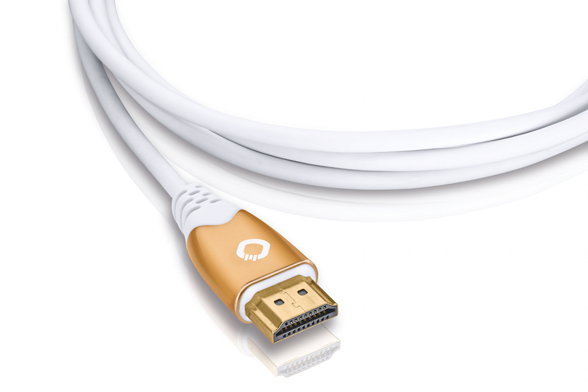 Nur 3,9 Millimeter im Durchmesser benötigt das hochwertige HDMI-Kabel