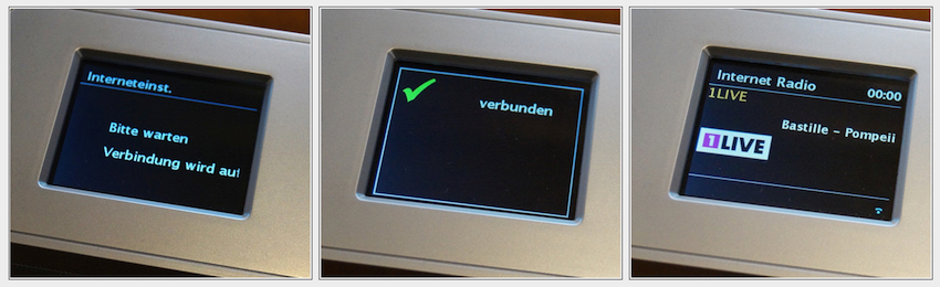 Mit Hilfe des clevren Einrichtungsassistenten ist das Auna KR-200 schnell ins eigene WLAN-Netzwerk eingebunden.