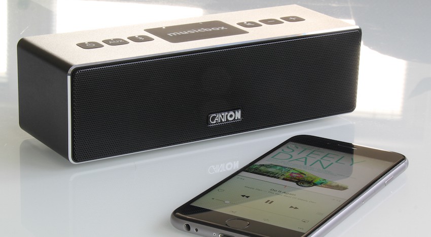 it der musicbox XS präsentiert Canton seinen aktuell kompaktesten Bluetooth-Speaker.