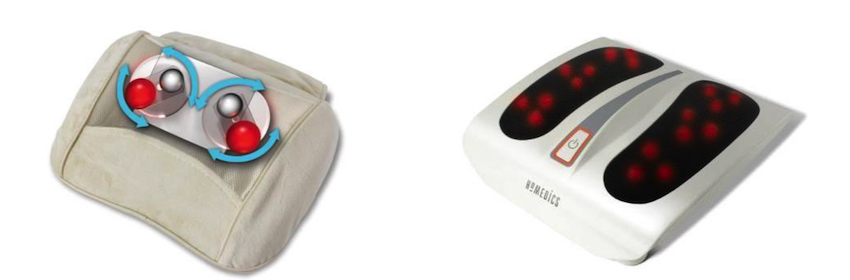 „Shiatsu Massagekissen“ (Ladenpreis: 49,99€) und „Deluxe Shiatsu Fußmassagegerät“ (Ladenpreis: 74,99€) 