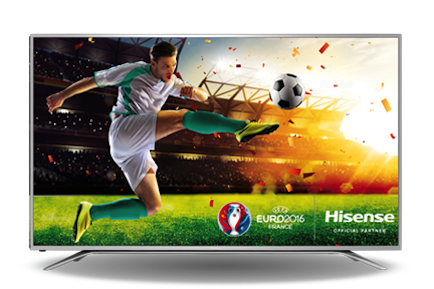 Pünktlich zur von Hisense gesponserten UEFA EURO 2016™ bringen die neuen 4K-UHD-TV-Modelle 65M5500 (163 cm Bilddiagonale) und 43M3000 (108 cm Bilddiagonale) alle technischen Voraussetzungen mit, um die EM-Partien in brillanter Qualität genießen zu können