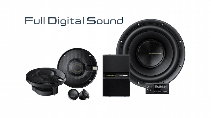  Full Digital Sound, ein vollständig digitales Audiosystem bestehend aus dem Full Digital Sound-Prozessor Z3, dem Full Digital-Lautsprecher Z7 und dem Full Digital-Subwoofer Z25W